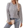 Women's Fashion Casual Round Neck Button Knitted Cardigan Retro Long Sleeve Sweater Coat