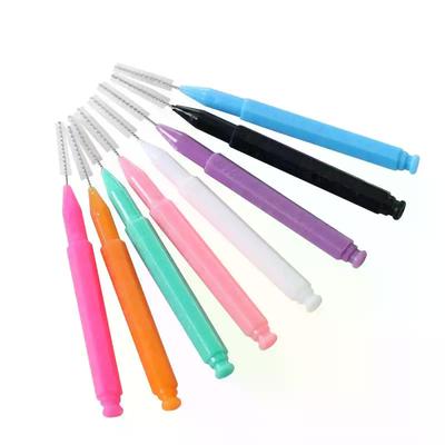 30pcs I Shaped Interdental Brush Orthodontic Correction Tooth Gap Brush Teeth Braces Cleaning Soft Bristles