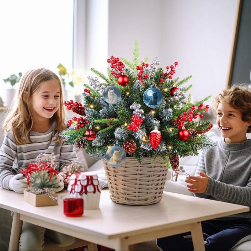 Christmas Balls Elegant Christmas Tree Hanging Animal Ornament for Holiday Celebration and Seasonal Home Accent