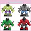 Халк Супергерой Великий Іграшка Дія Міні Фігурки Будівельні Блоки Міцний ABS Пластик Освітній Подарунок Для Дітей Зелений Колір Розмір 7 см