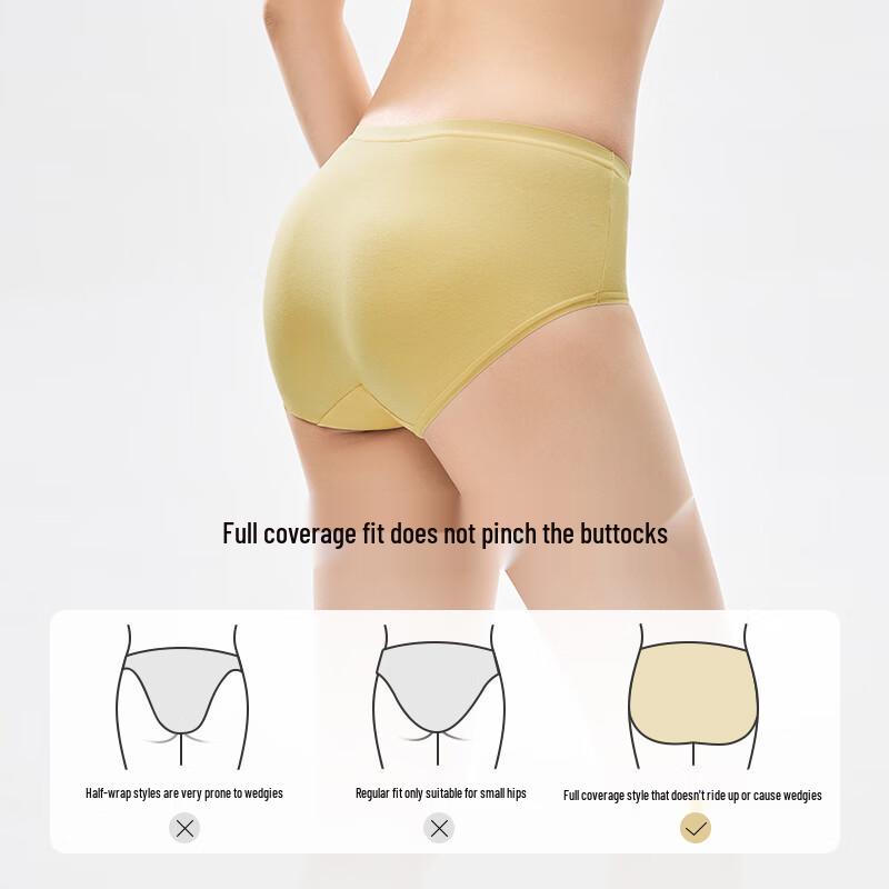 Songshan Cotton Women's 7A Antibacterial Breathable Briefs