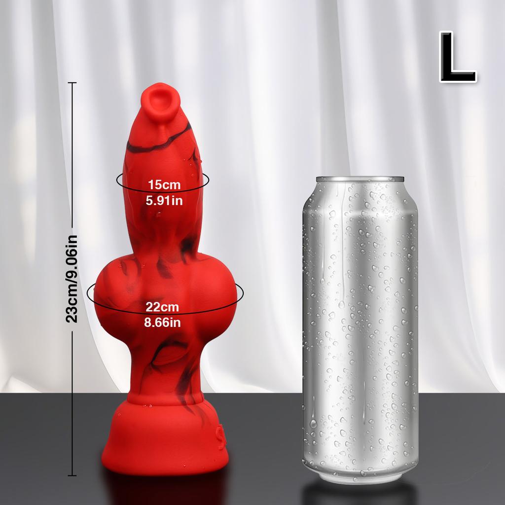 4 Sizes Dog Knots Dildo Adult Toy Animal Penis Fantasy Dildos Silicone G-Spot Stimulator Sex Toys For Men Women Men Anal Plug