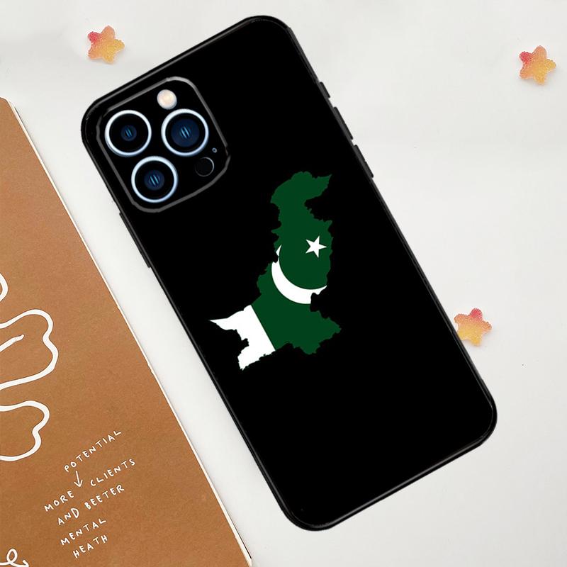 Pakistan Paspoort Vlag Telefoonhoesje Voor iPhone 15 16 14 13 12 11 Pro Max Mini Plus XS X XR Achterkant