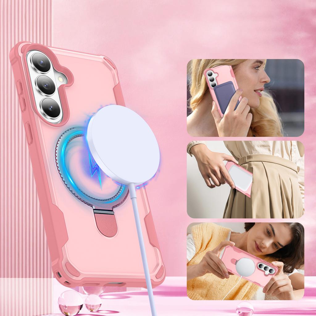 For Samsung Galaxy S26 Magnetic Case Kickstand TPU + PC Shockproof Phone Back Cover