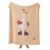 Ruijing Little Goose Knit Blanket - Multi-purpose Decorative Blanket for Office, Nap, and Sofa.