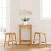 VidaXL Bar Chairs Set of 2 Solid Hevea Wood, Chair, Kitchen Bar Stool, Restaurant Chair, Stool of 4102579