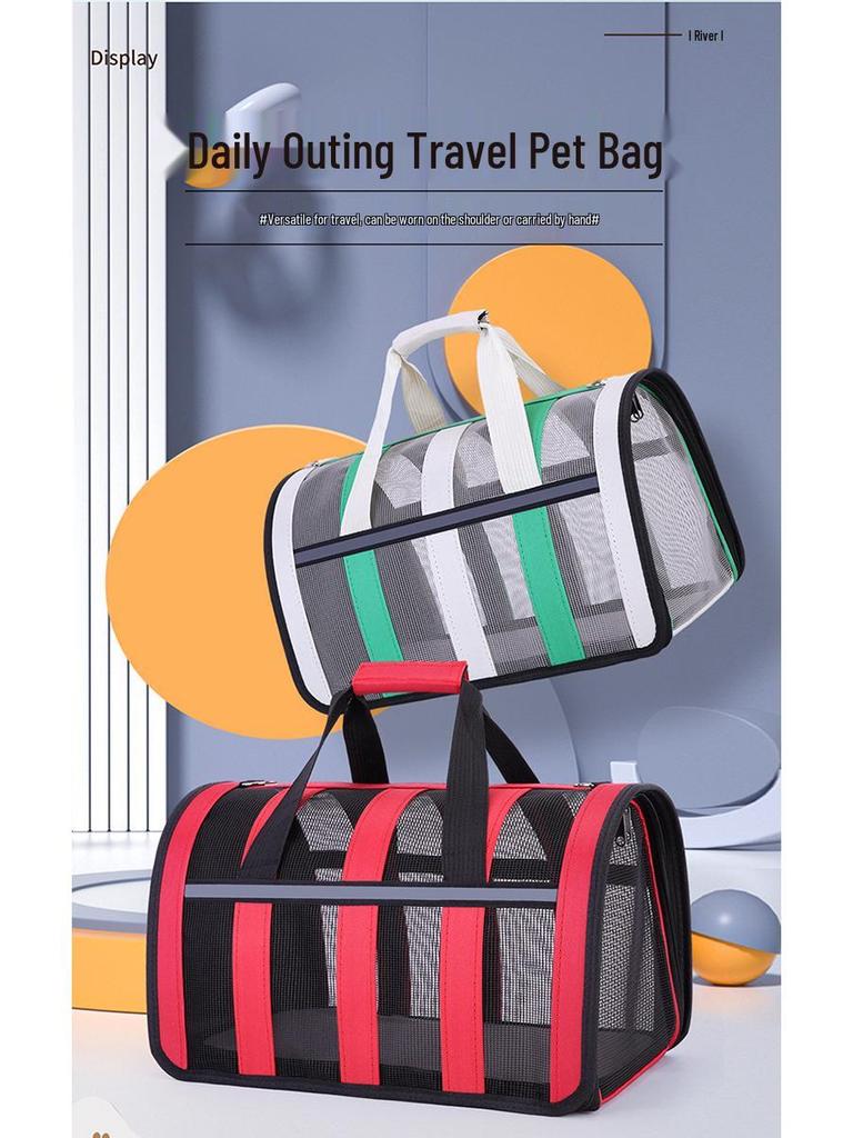 Transparente Atmungsaktive Modische Tragbare Haustiertasche Handtasche für Katzen und Hunde