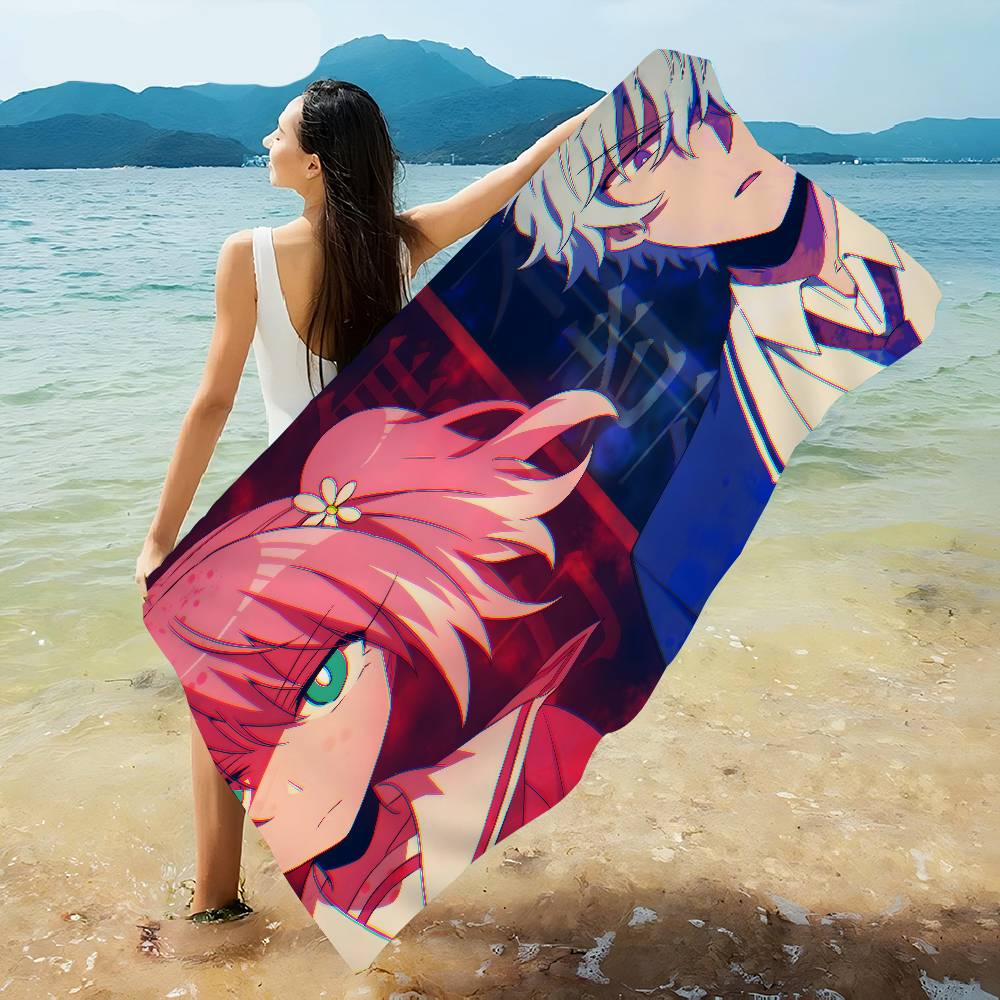 Anime Talentless NanaS Beach Towel Colorful Bath Towels for Girl Microfiber Quick Dry Custom Sand Free Beach Yoga Spa Gym Pool