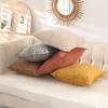 Nordic Style Velvet Lumbar Cushion Cover - Embossed Bed Head & Sofa Backrest Pad