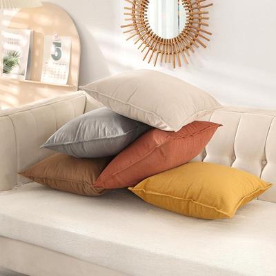 Nordic Style Velvet Lumbar Cushion Cover - Embossed Bed Head & Sofa Backrest Pad