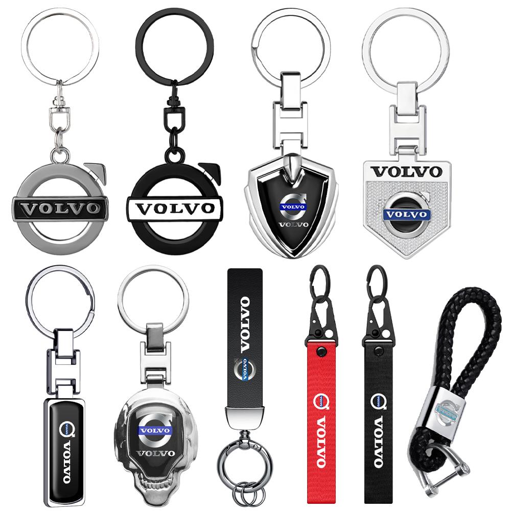 Car Logo Stying 3D Metal Key Rings Shield Shaped Keychain For Volvo Rdesign S80L XC40 XC60 XC90 Xc70 S40 S60 S80 S90 V40 V50 V60