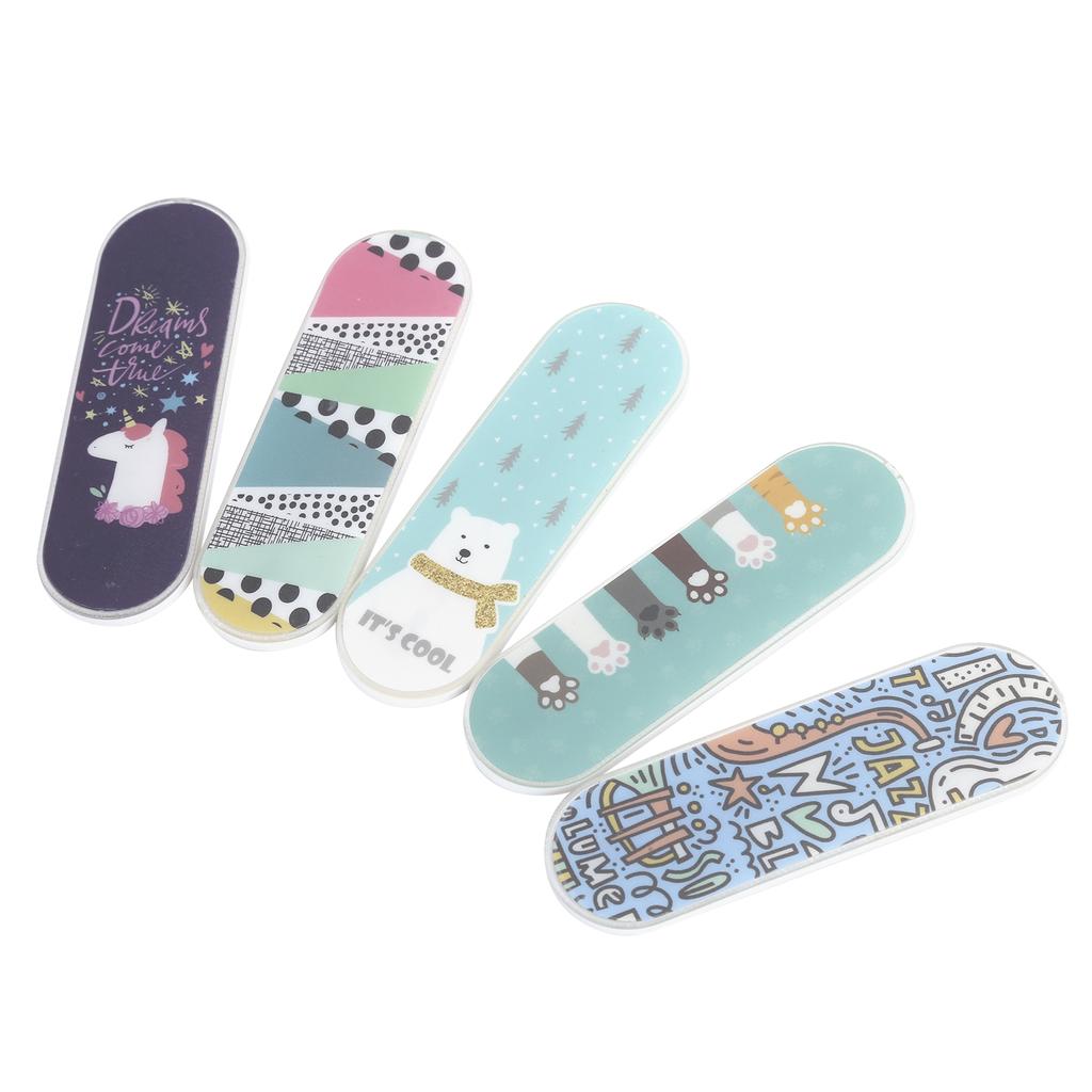 MOMO STICK 5 Piezas Almohadilla de Gel Adhesiva Reutilizable Soporte Anillo Agarre para Dedos para Teléfono IOS