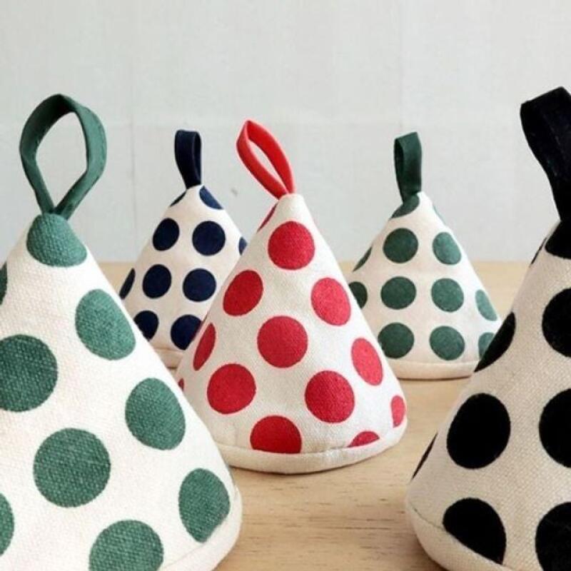 1P Conical Kitchen Oven Gloves Pot Gloves Pot Tongs Blue