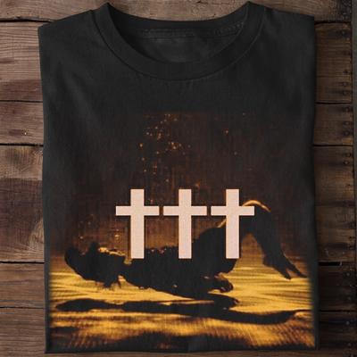 Crosses Band Collection Gift For Fan Black Cotton T Shirt  Unisex T-Shirt