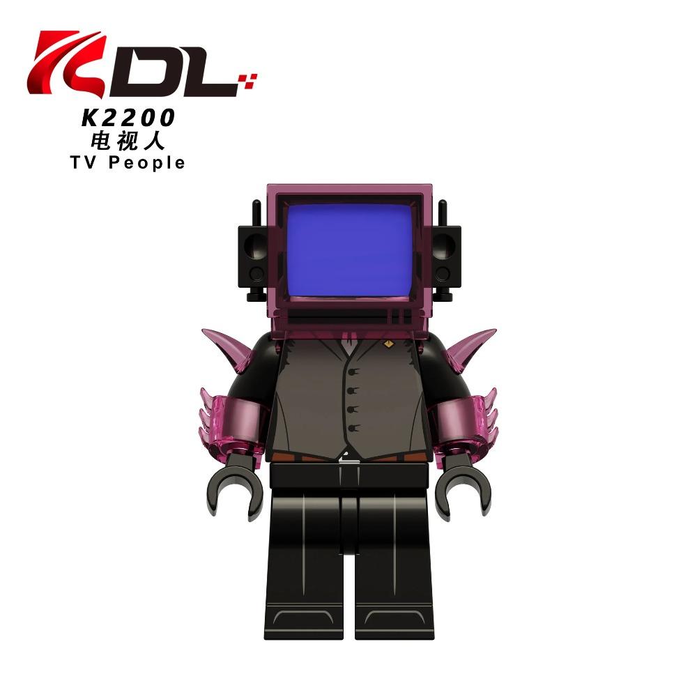 Skibidi Toilet MOC Abstract Robot Building Blocks Compatible With LEGO Monitor TV Man Delicate Figures Mini Model Bricks Toys