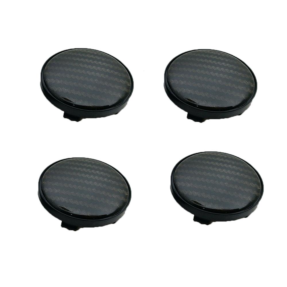4Pcs 60mm/58mm Carbon Fiber Pattern Car Wheel Center Hub Caps Decorative Covers