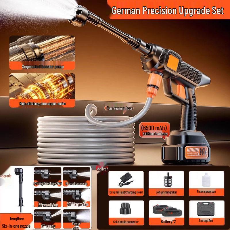 

Беспроводная мойка высокого давления для автомобиля с аккумуляторной батареей