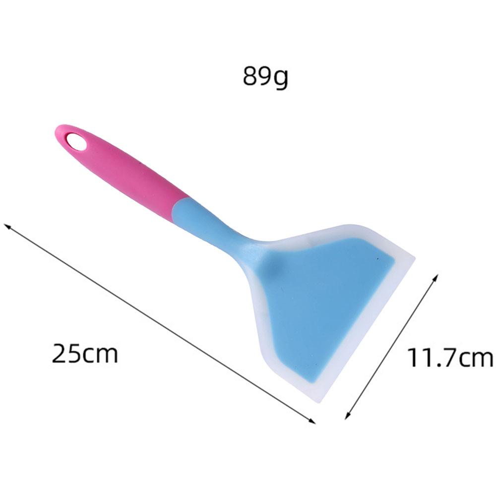 Multi Color Nonstick Frying Spatula Silicone Baking Frying Pan Shovel Spoon Household Shovel Cake Cream Scraper Kitchen Tools