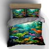 Colorful Dinosaur Forest Bedding Duvet Cover Sets Duvet Covers Pillowcases Gifts (1 * Duvet Cover 2 * Pillowcases, Without Duvet Insert)