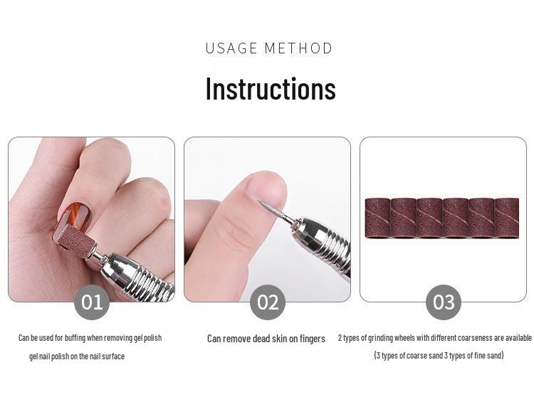 101 Portable Nail Salon Grinder: Rechargeable Tool for Nail Shaping, Polishing, Removal of Dead Skin and Nails