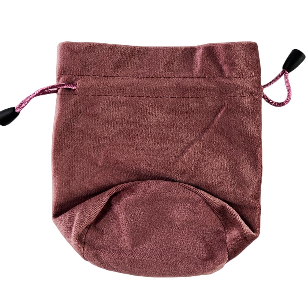 1pc Dice Bag Velvet Drawstring Pouch for DND Tarot Board Game Storage Accessories - 9*14.5cm