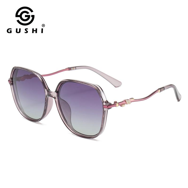Elegant High-End Polarized Metal Frame Granny Glasses Sunglasses