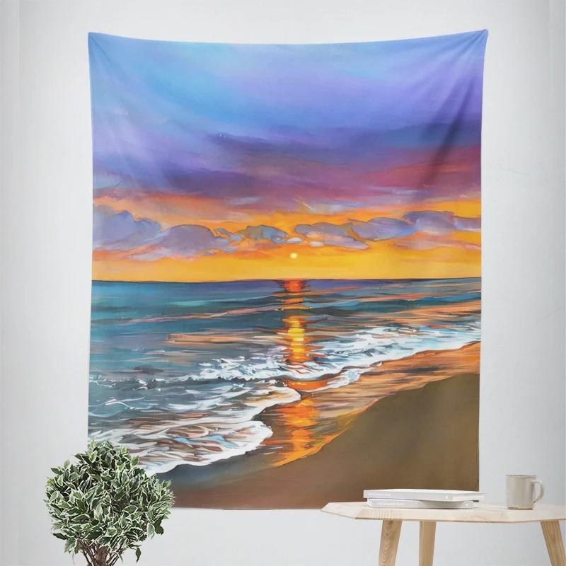 Декоративный гобелен с видом на море — фото 6