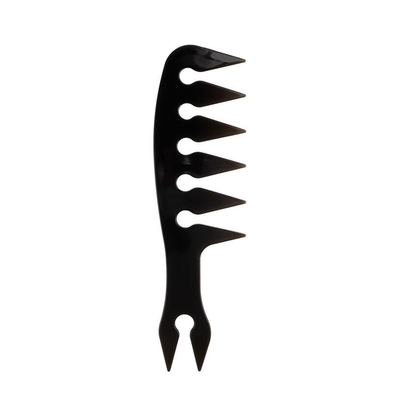 

Men s Retro Wide-Tooth Hair Styling Comb: Fluffy, Big Back Head Texture Comb чёрный