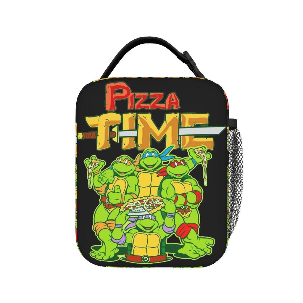 Teenage Turtles Rappin Insulated Lunch Bags High Capacity Ninja Turtles Meal Container Cooler Bag Tote Lunch Box Work Men