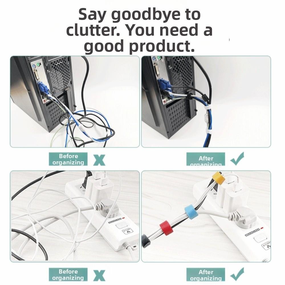 50Pcs Nylon Cable Ties Reusable Wire Organizer Cable Accessories Cord Ties Electronic Device Cord
