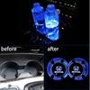 2 Stück Mehrfarbige Auto-LED-Leuchte Wasseruntersetzer Becherhalter Für MG Morris Garages MG 3 5 6 7 ZS EV HS GS GT TF ZR eZS