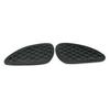 Tank Knee Pad for Royal Enfield Interceptor 650 Diamond Jack Black White Thread