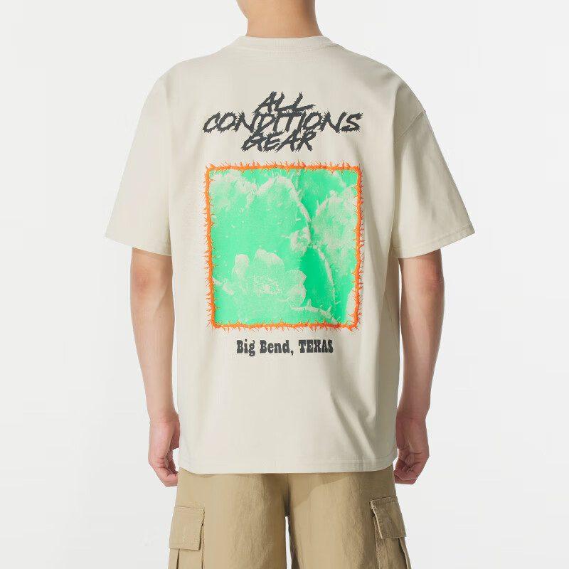 Nike T Shirts Men's Beige Crew Neck Moderate HV1293-229