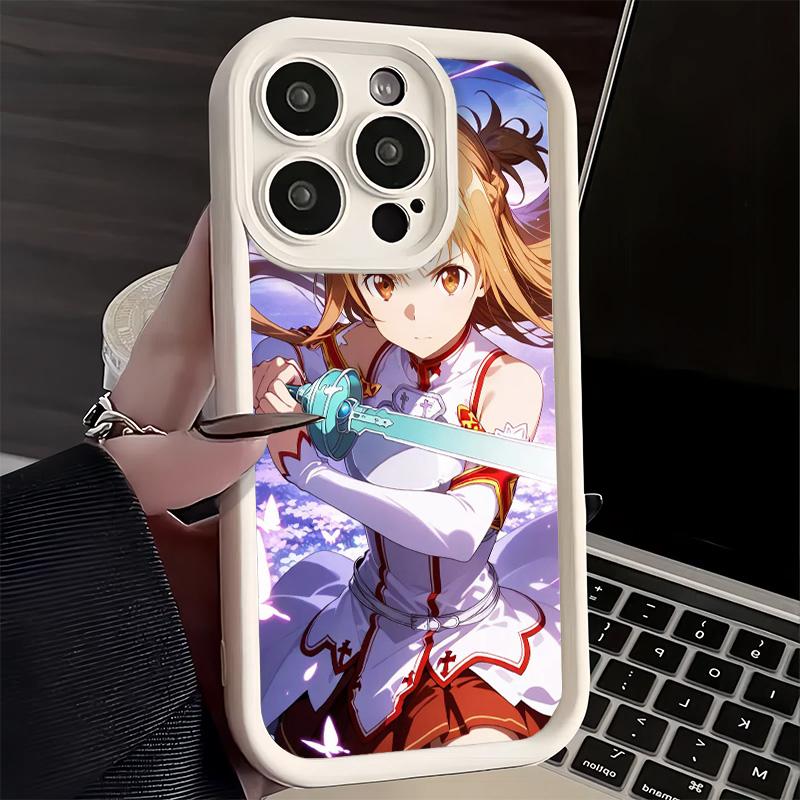 

Чехол для телефона iPhone 17 Air 16E 15 16 Pro Max Sword Art Online Юки Асуна Чехол 14 Plus 13 12 Mini Мягкий Силиконовый Fundas iPhone 14 Plus
