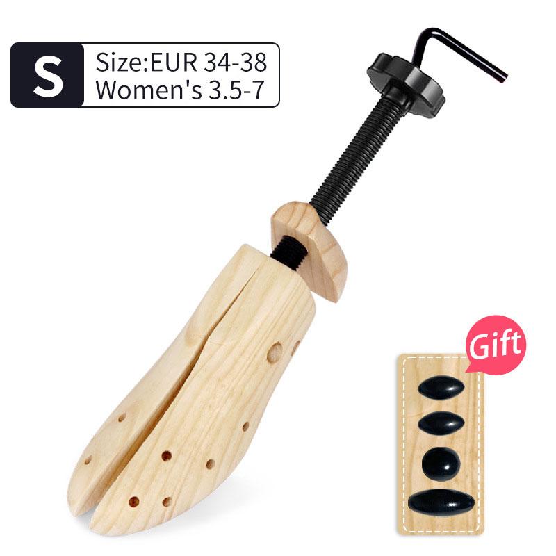 

1/2 шт. Регулируемая в двух направлениях растяжка для обуви, колодка для обуви, формодержатель, стойка, сосновая древесина, расширитель для обуви для мужчин и женщин, аксессуары для обуви S/M/L
