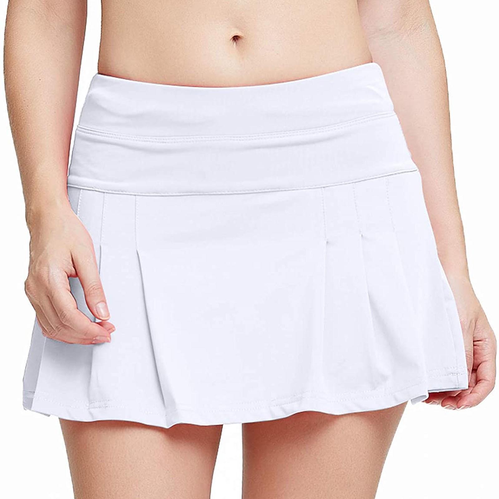 

Модные женские эластичные вентиляционные повседневные однотонные спортивные теннисные шорты XL белый