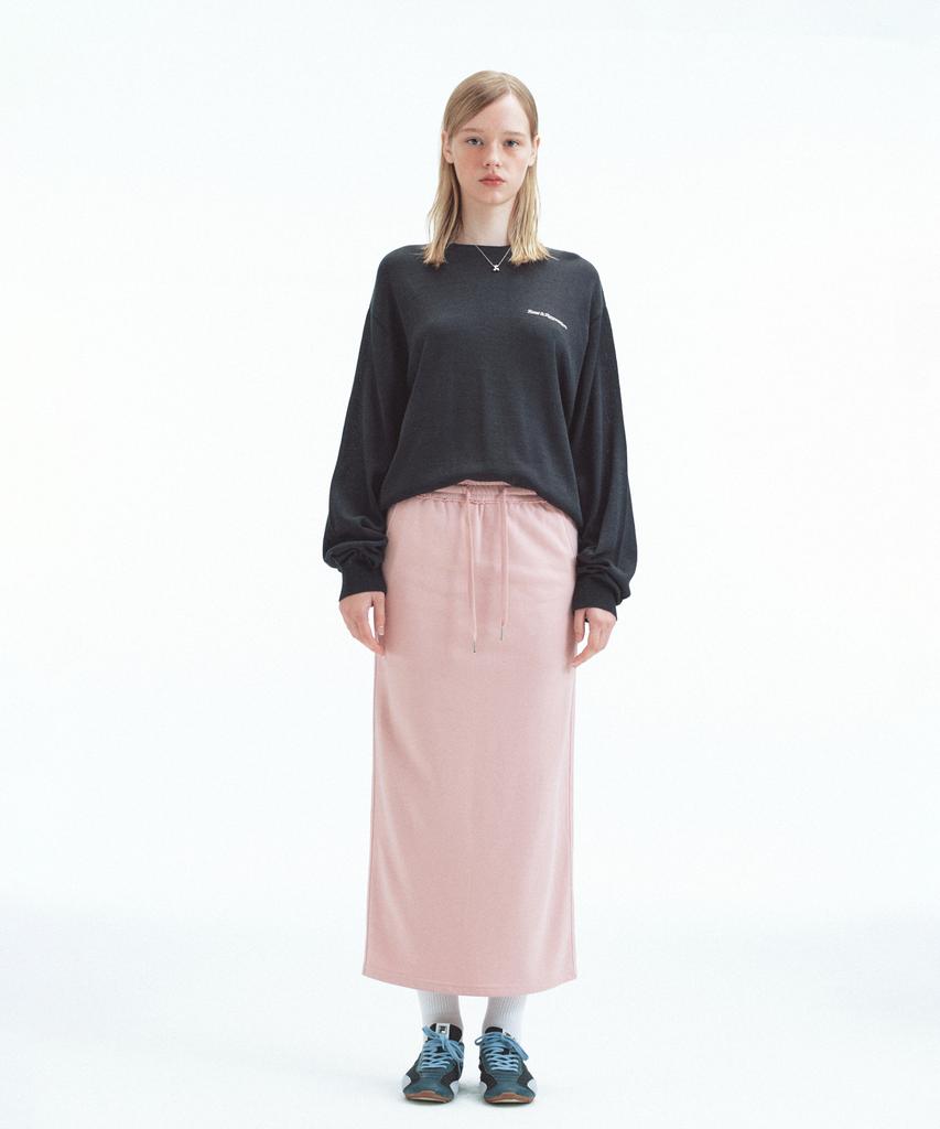 REST&RECREATION Sweat Maxi Skirt - Pink