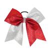 7 Inches Fashion Sparkling Glitter Cheerleading Hair Bow Glitter Grosgrain Ribbon Bows Hair Band Hair Tie For Girls And Women
