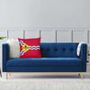Flag Of St. Louis Square Pillow Case Cushions for Sofa Fleur De Lis Lily Flower Symbol Novelty Cushion Covers