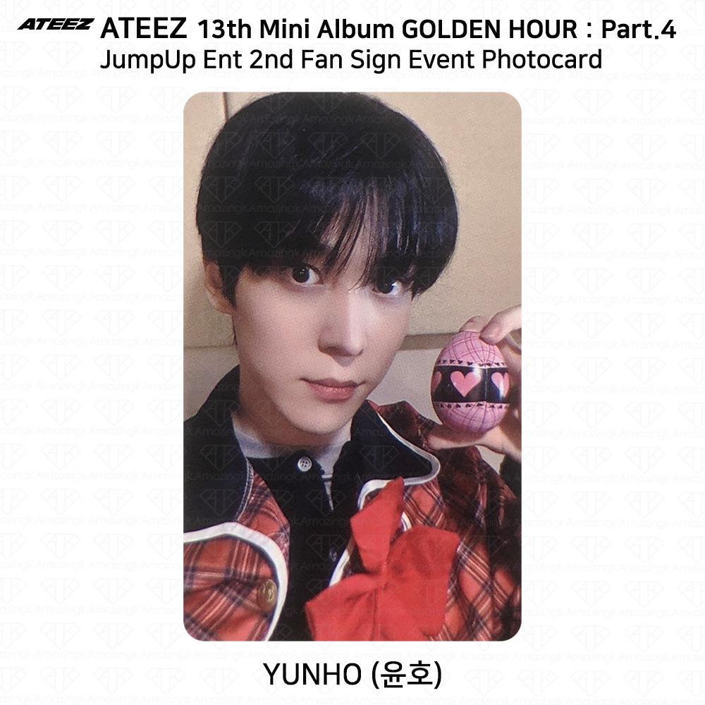 ATEEZ 13. Mini-Album Golden Hour Pt.4 JumpUpEnt 2. Fan-Zeichnung Fotokarte