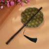 Ancient Style Chinese Bamboo Waist Fan Rollable Group Fan Retro Long Handle Fan  Hanfu