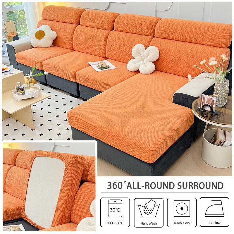 Jacquard Sofa Cushion Cover Stretch Couch Seat Cover Sofa Covers For Living Room Adjustable Slipcover Pets Furniture Protector