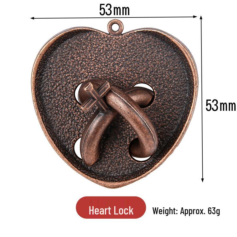 Kongming Lock 9-Link IQ Puzzle - Zinc Alloy Educational Toy for Adults & Kids