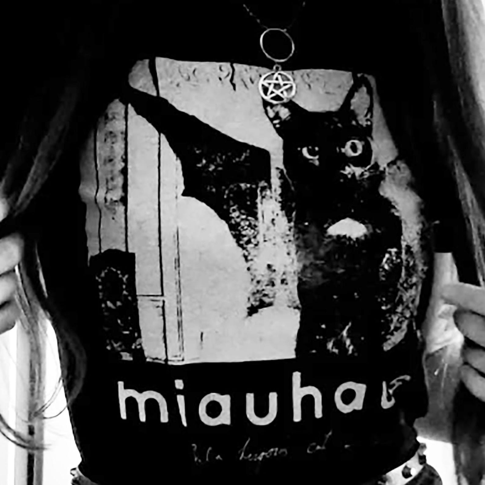Miauhaus Bela Lugosi s Cat Darkwave goth postpunk bauhaus T shirt Man Woman Sweater Long V-neck Taddler Baby 3XL