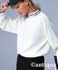 Antiqua Golf High Neck Size Women's Knit, ZGL-30002, M, 03, Off-White