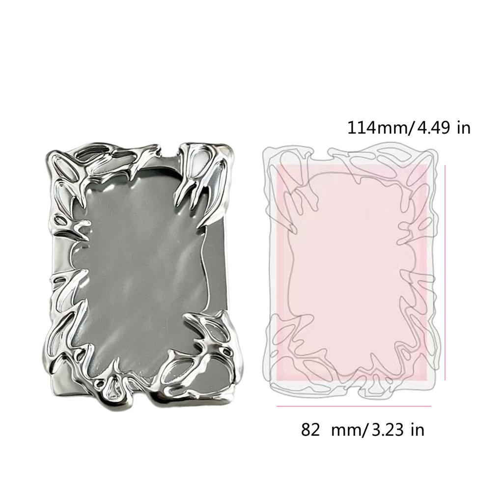 Electroplating Acrylic Photocard Holders Idol Card Protectors 3Inch Waterproof Photocard Binder