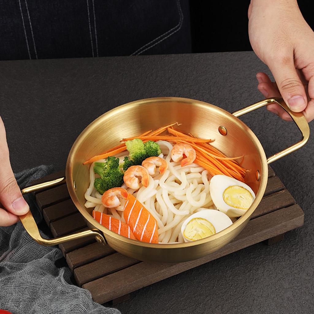Korean Ramen Pot Household Instant Noodle Stainless Steel Kitchen Cookware Quick Heating Kimchi