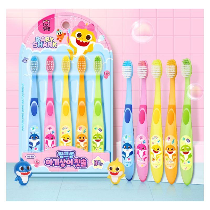 Pinkfong Baby Shark Kids Toothbrush Set STEP 2 (10pcs) (3~5age) 1set(10ea)