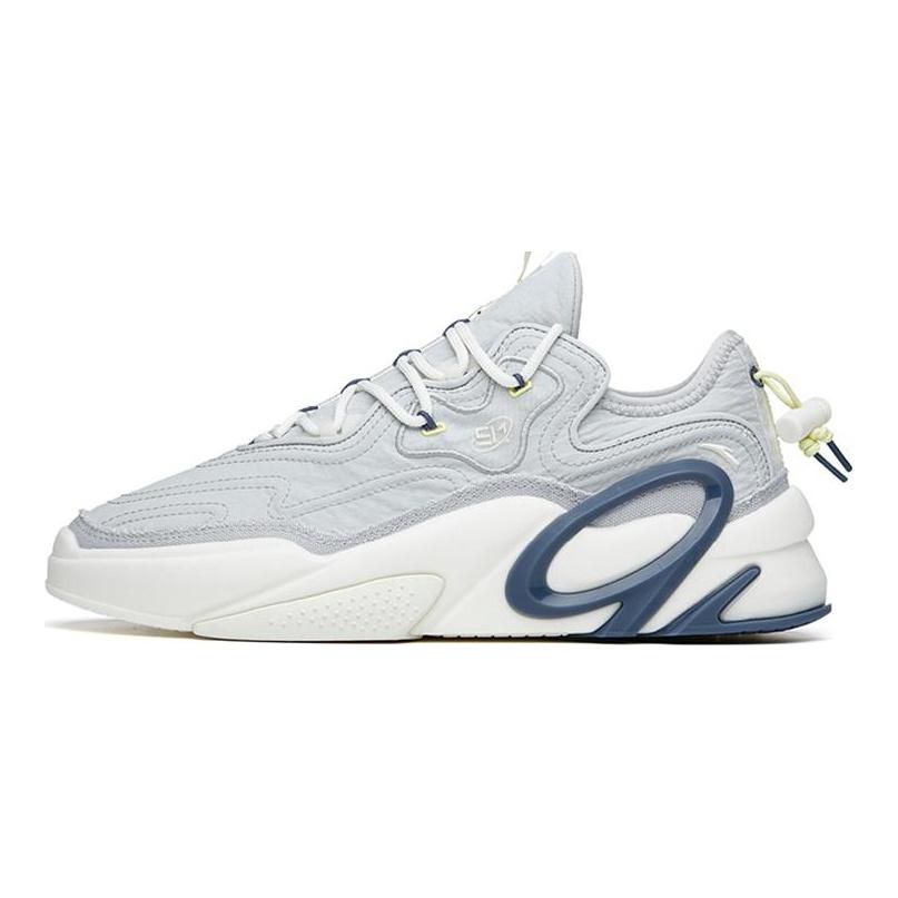 Anta Life Collection AT91 Abrasion Resistant Slip Resistant Low Top Skateboard Shoes Men's Microchip Gray 112218072-6