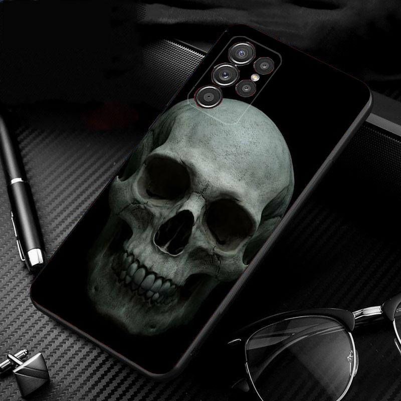 Skull Head Art Phone Case For Samsung S24 S23 S22 S21 S20 Ultra S20 S22 S21 S10E S20 FE S24 Plus